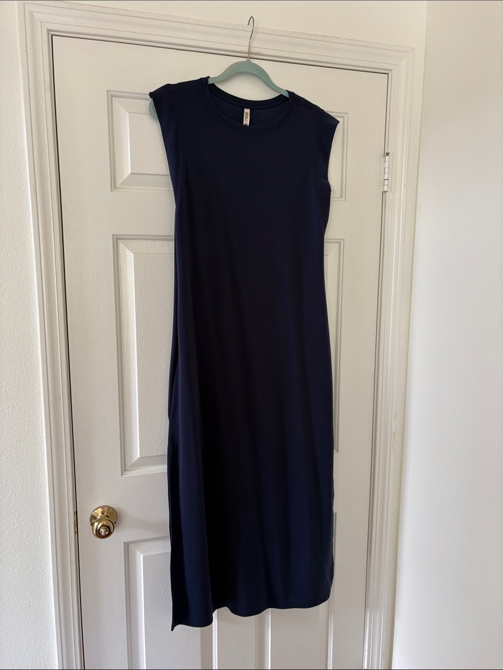 Sleeveless Navy Maxi Dress - Timeless Minimalist